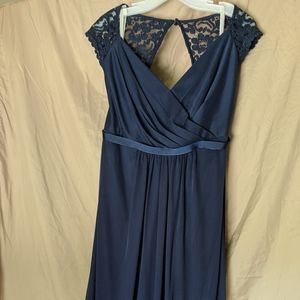Bridesmaid dress in blue